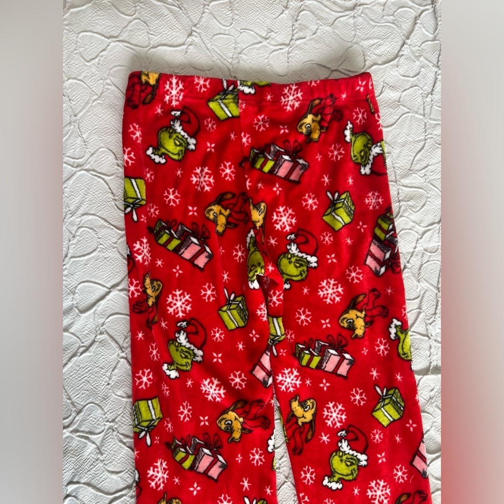 Dr. Seuss The Grinch Pajama Sleepwear Red Soft Pants US Women Size M‎ (0541) - Picture 12 of 12